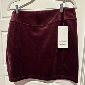 lululemon athletica Deep Burgundy Mini Skirt